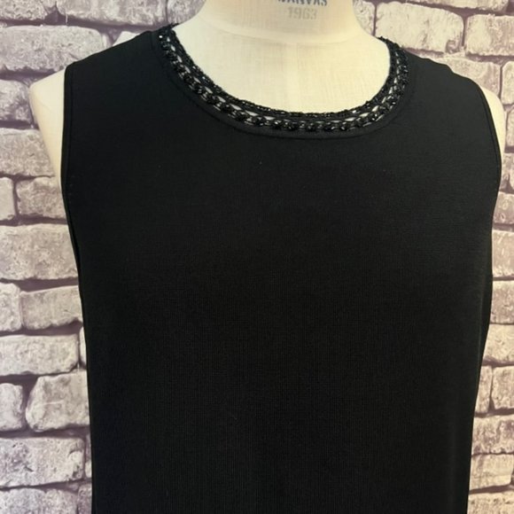 Grace Dane Lewis NWT Black Sleeveless Blouse Size 3X - Picture 2 of 9